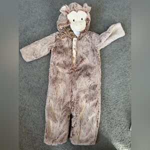 Pottery Barn Kids Brown Fleece Onesie